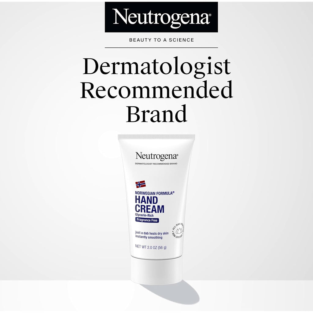 Neutrogena Norwegian Formula Hand Cream, Fragrance Free, 2 oz