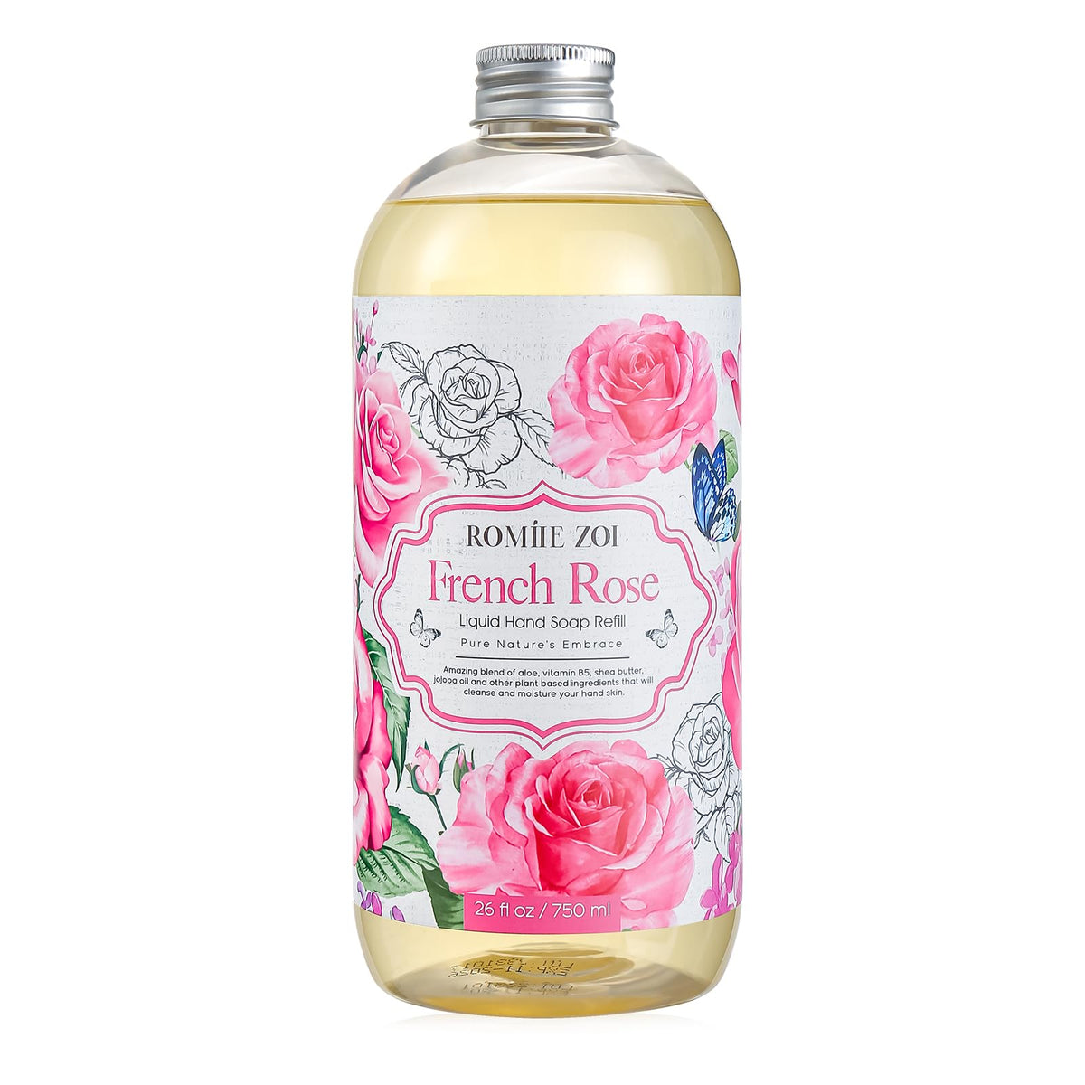ROMIIE ZOI Liquid Hand Soap Refill, Eucalyptus Mint, 26 Fl Oz, 3-Pack