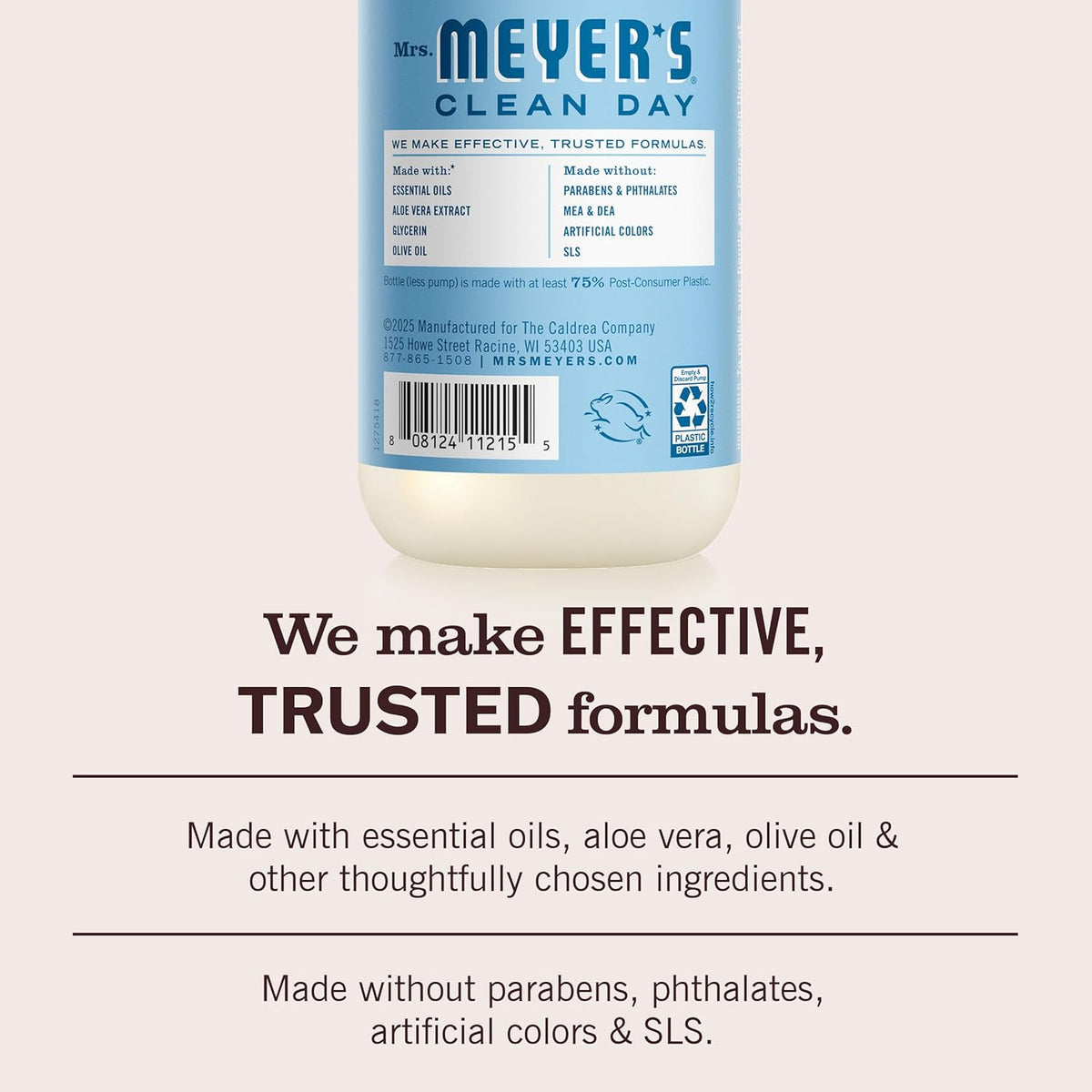 Mrs. Meyer's Clean Day, Hand Soap, Rain Water Scent, 12.5 Fl Oz