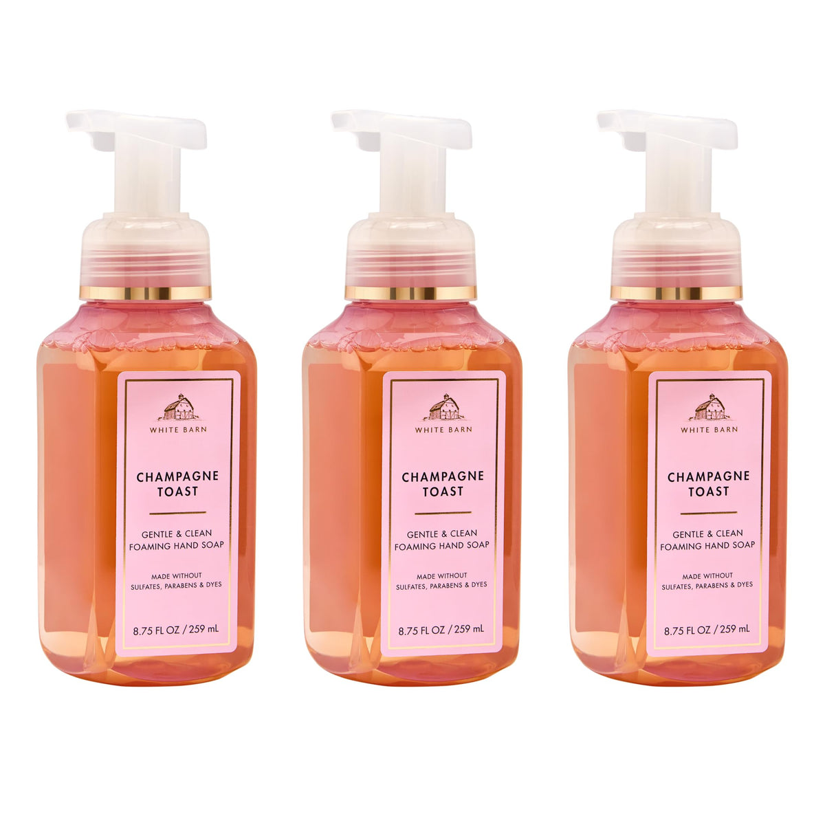 Bath & Body Works Foaming Hand Soap, Mahogany Teakwood, 3 Pack