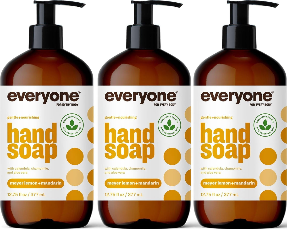 Everyone Liquid Hand Soap, Meyer Lemon & Mandarin, 12.75 oz 3-Pack