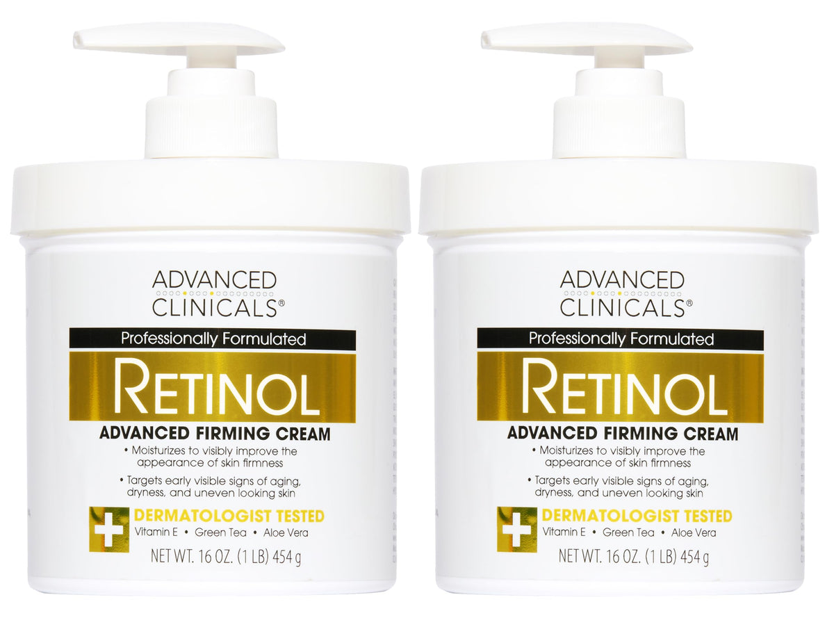 Advanced Clinicals Hyaluronic Acid Moisturizer Body Cream W/Vitamin E | Hydrating Cream & Body Lotion For Women & Men To Help Improve Look of Wrinkles, Dry Skin, Crepey Looking Skin, 16 Ounce