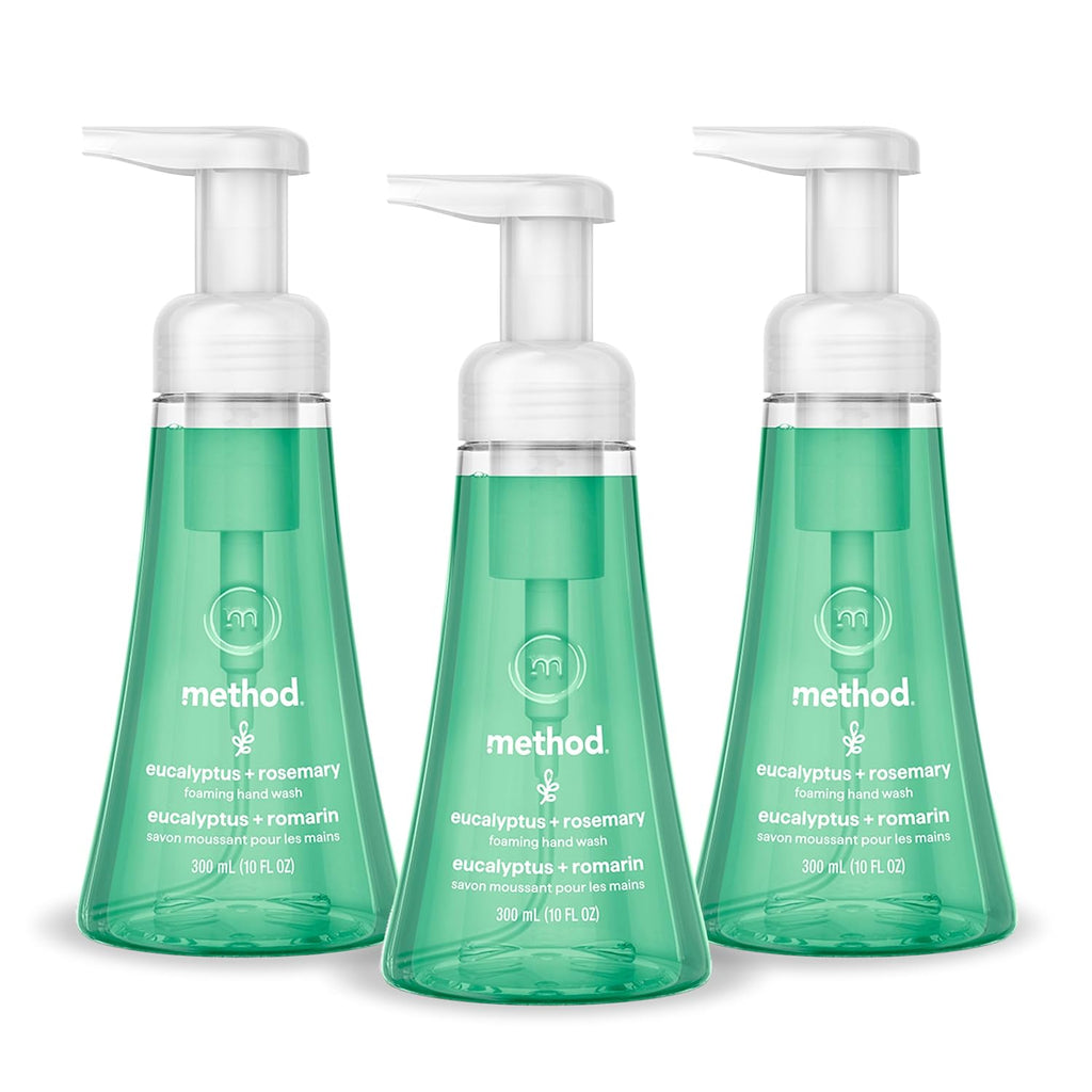 method Foaming Hand Wash, Eucalyptus + Rosemary, 10 fl oz, 3 pack