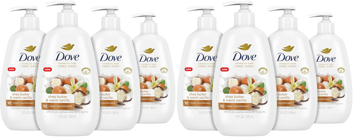Dove Advanced Care Hand Wash Deep Moisture for Soft, Smooth 4 Count 12 oz