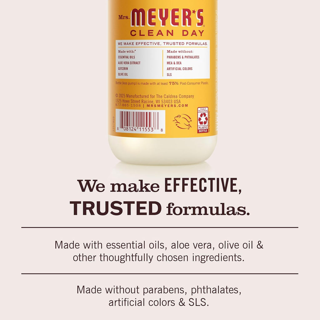 MRS. MEYER'S CLEAN DAY Liquid Hand Soap, Clementine, 12.5 fl oz, 3 Pack