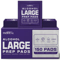 Alcohol Prep Pads - 150 70% Isopropyl Alcohol Wipes Individually Wrapped