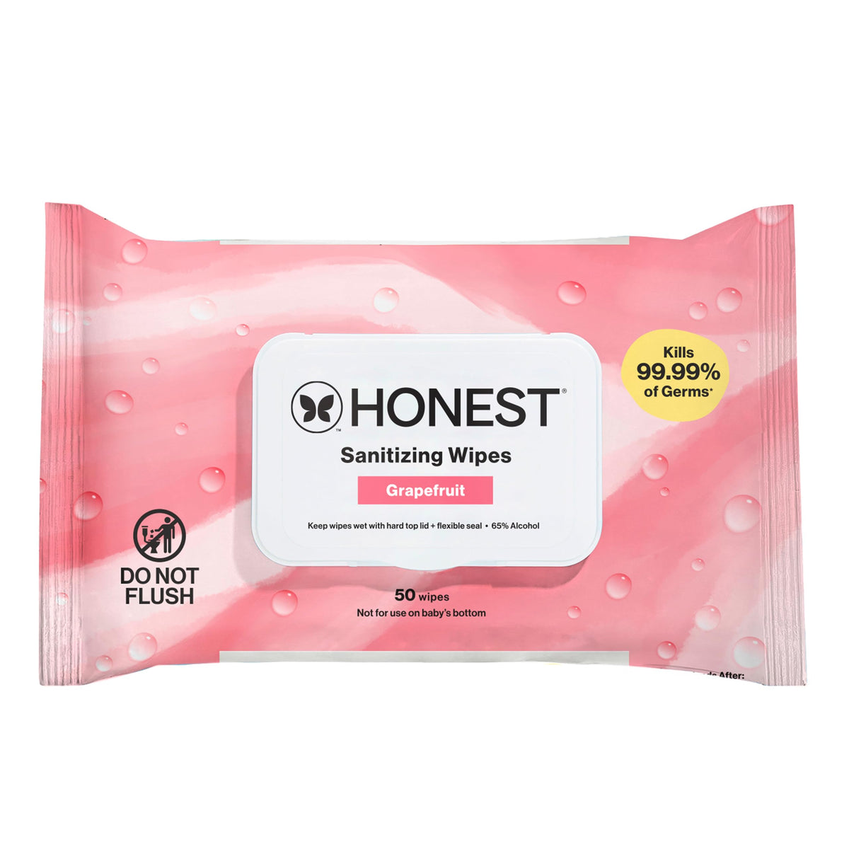 The Honest Company Sanitizing Wipes, Fragrance-Free, Antibacterial, 100ct