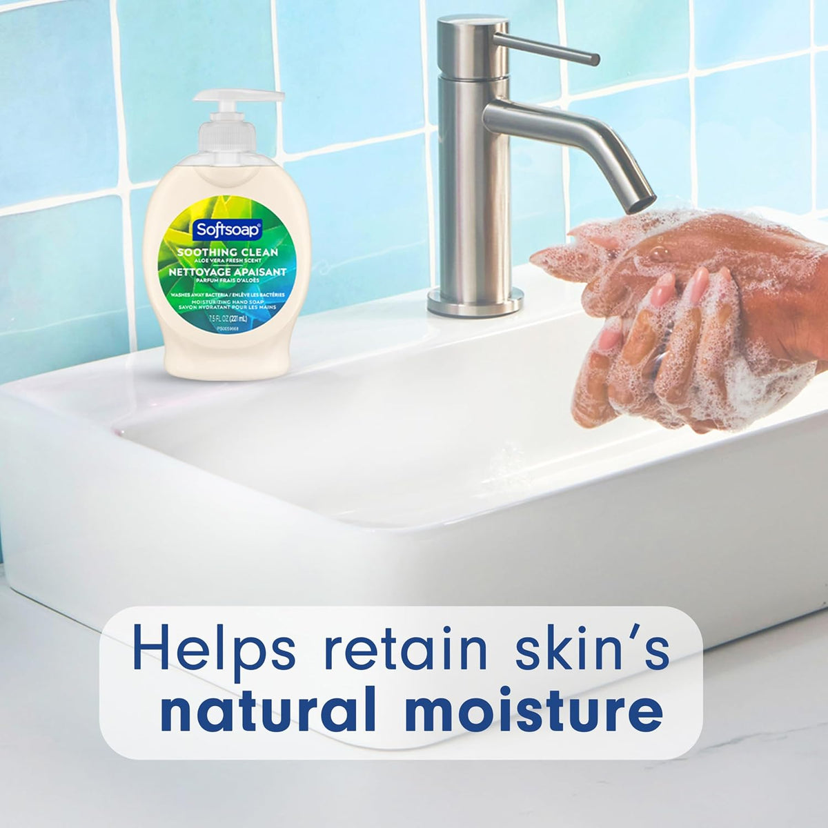 Softsoap Moisturizing Liquid Hand Soap, Soothing Clean Aloe Vera - 7.5 Fl Oz (Pack of 6)