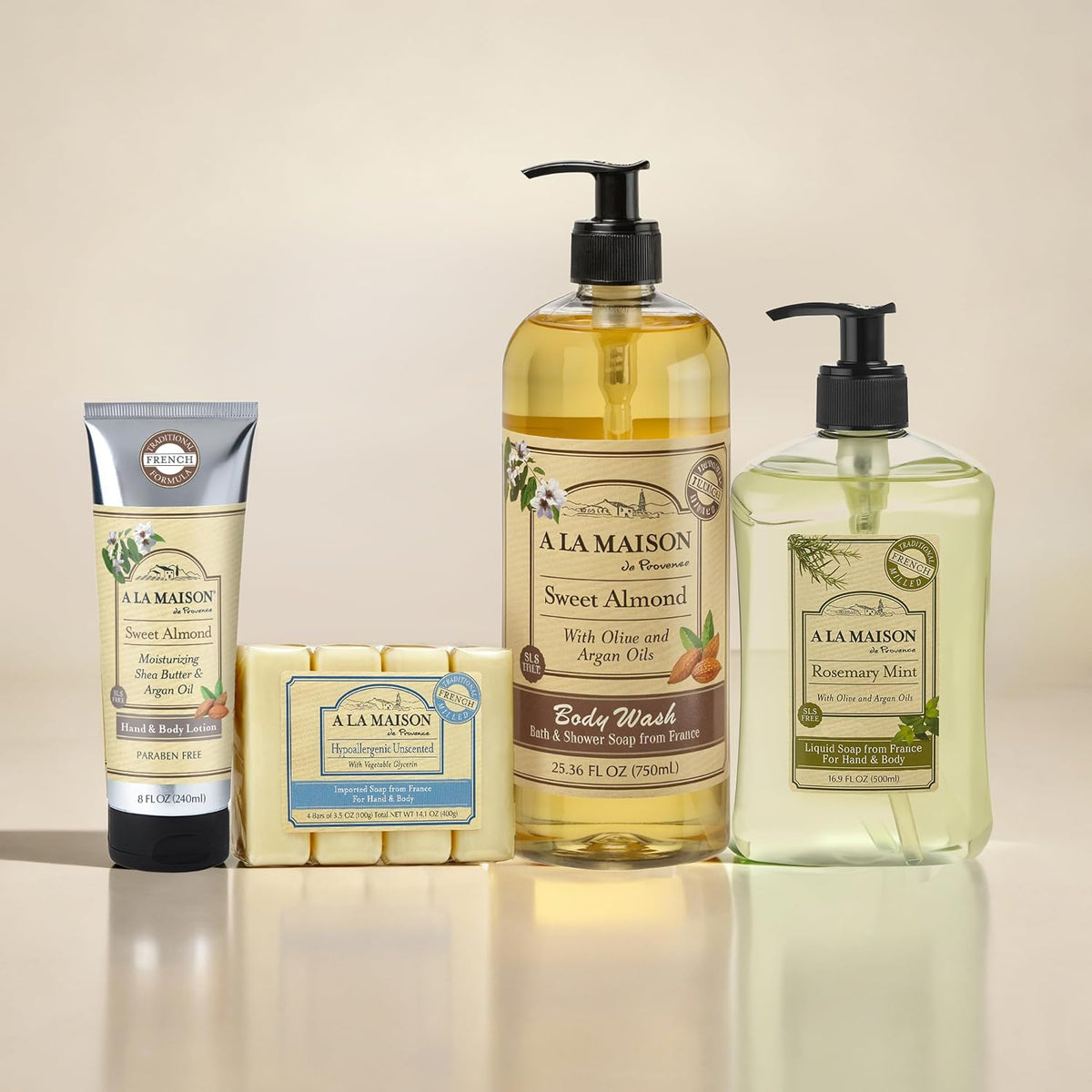 A LA MAISON French Liquid Hand Soap, Citrus Blossom - Natural Hand Wash Made with Essential Oils - Biodegradable, Plant-Based, Vegan, Cruelty-Free, Alcohol & Paraben Free (16.9 oz, 2 Pack)