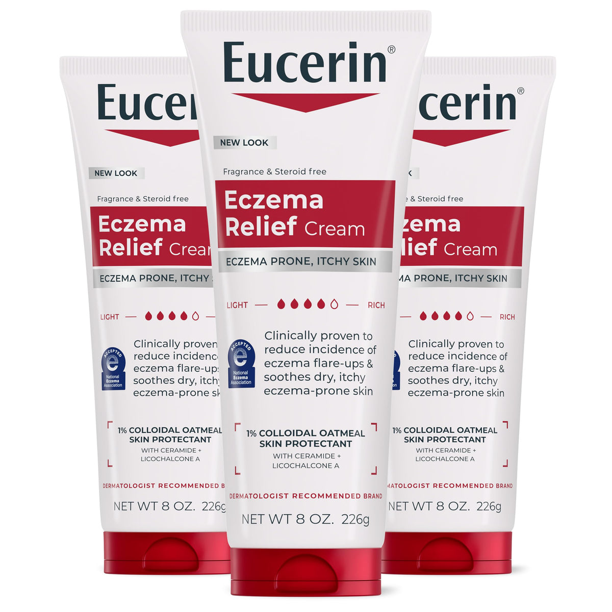 Eucerin Eczema Relief Body Cream with Colloidal Oatmeal, 8 OZ
