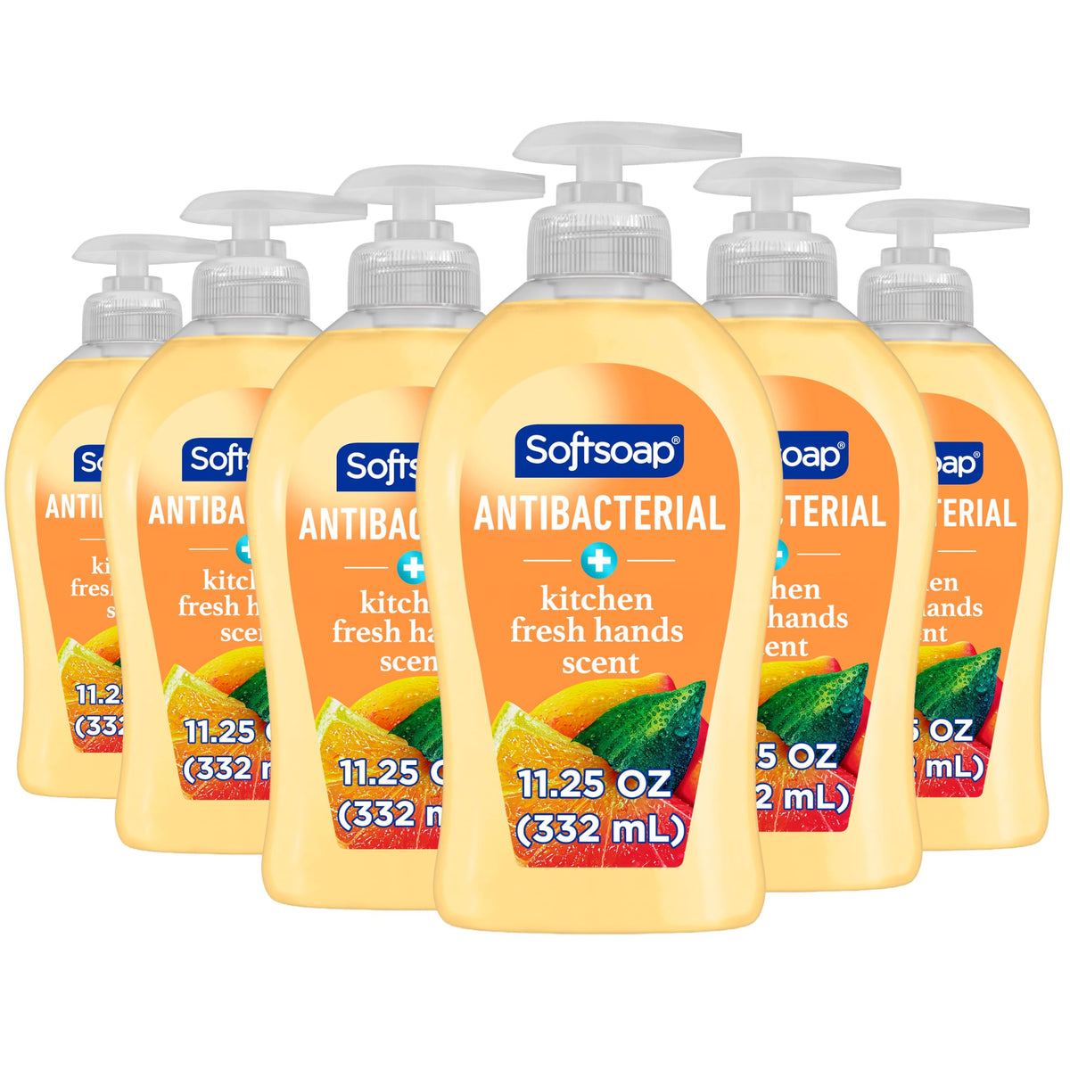 Softsoap Antibacterial Hand Soap, Cool Splash Scent, 11.25 fl oz (6 Pack)