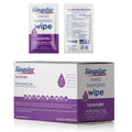 Hand Sanitizing Wipes Travel Size by Singular Wipes – 30ct Individually Wrapped | Lavender Scent, Moisturizing, 70% Alcohol Wipes | Travel, Office, School, Home