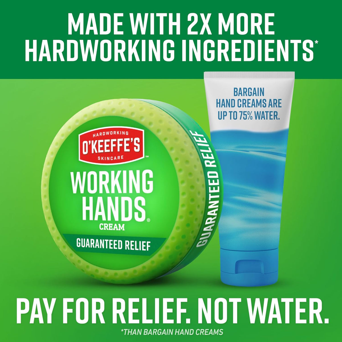 O'Keeffe's Working Hands Hand Cream for Extreme Dryness - 7 oz Tube (1 Pack) - Repairing Skincare for Cracked, Dry Hands