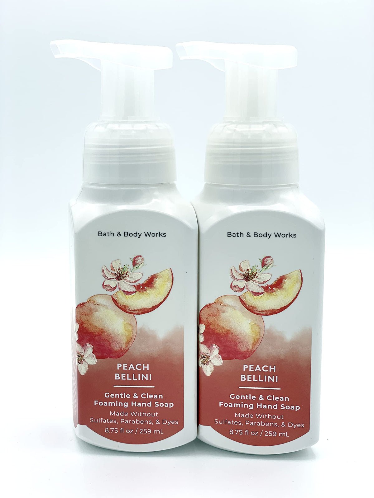 Bath and Body Works Gentle Foaming Hand Soap Kitchen Basics - Cozy Vanilla Almond, Crisp Morning Air, Mahogany Teakwood, Champagne Toast, White Tea and Sage, 8.75, Pack of 5