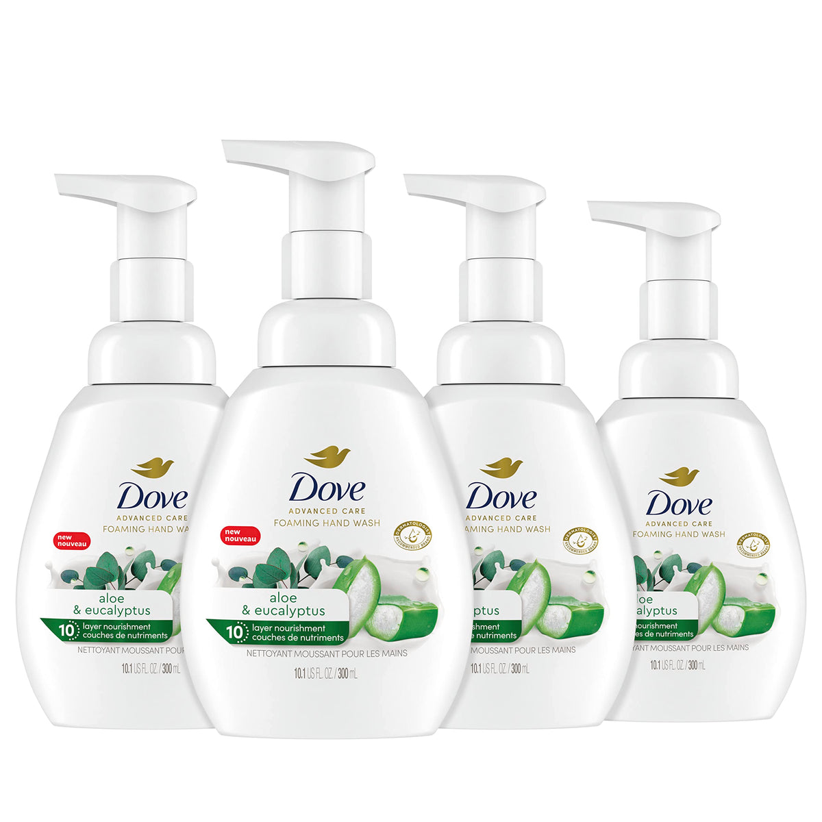 Dove Advanced Care Hand Wash Deep Moisture for Soft, Smooth 4 Count 12 oz