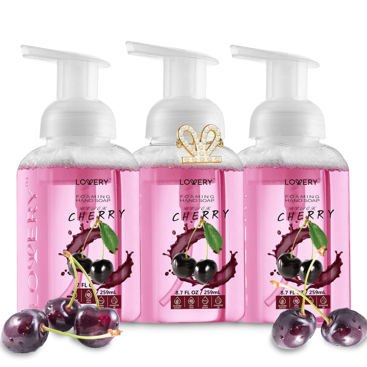 Foaming Hand Soap 10 Pack, Moisturizing W Aloe Vera & Essential Oils - Alcohol-Free Citrus Blend, Lemon, Orange, Lime, Grapefruit, Black Cherry Fragrances & More Hand Wash for Kitchen and Bathroom