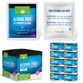 Alcohol Wipes for Injections - 100 Sterile Alcohol Prep Pads, Large Swabs