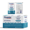 Hand Sanitizing Wipes Travel Size by Singular Wipes – 100ct Individually Wrapped | Fresh Citrus Scent, Moisturizing, 70% Alcohol Wipes | Travel, Office, School, Home