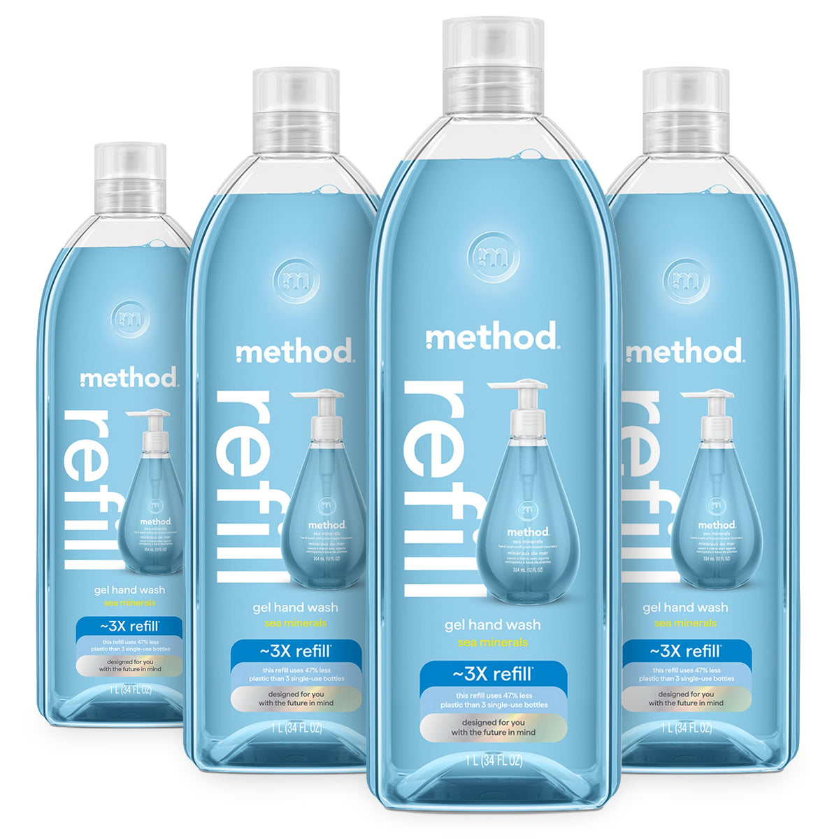 method Gel Hand Wash, Sea Minerals, 12 fl oz
