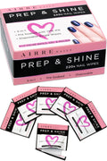50 AIRRE NAILS Prep & Wipe Alcohol Nail Wipes 3in1 Lint-Free Prep & Shine Cleanser Pads for Gel Polish Sticky Residue & Tacky Layer Remover After UV/LED Curing – For Gel, Acrylic & False Nails & Tips