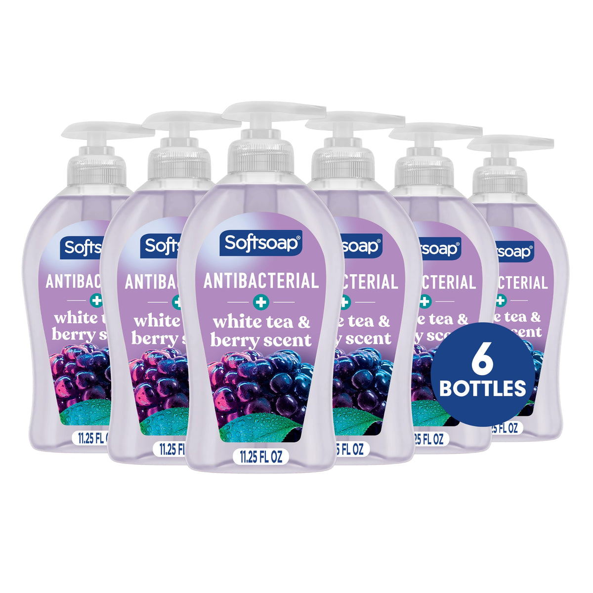 Softsoap Antibacterial Hand Soap, Cool Splash Scent, 11.25 fl oz (6 Pack)