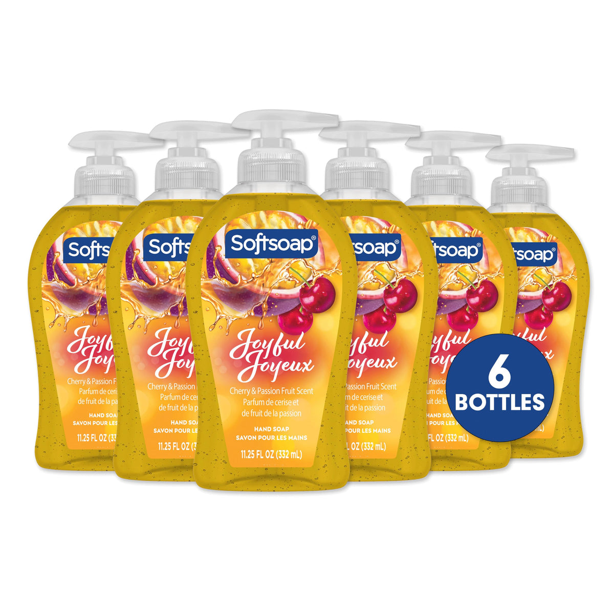 Softsoap Liquid Hand Soap, Raspberry & Mandarin Scent, 11.25 fl oz (6 Pack)