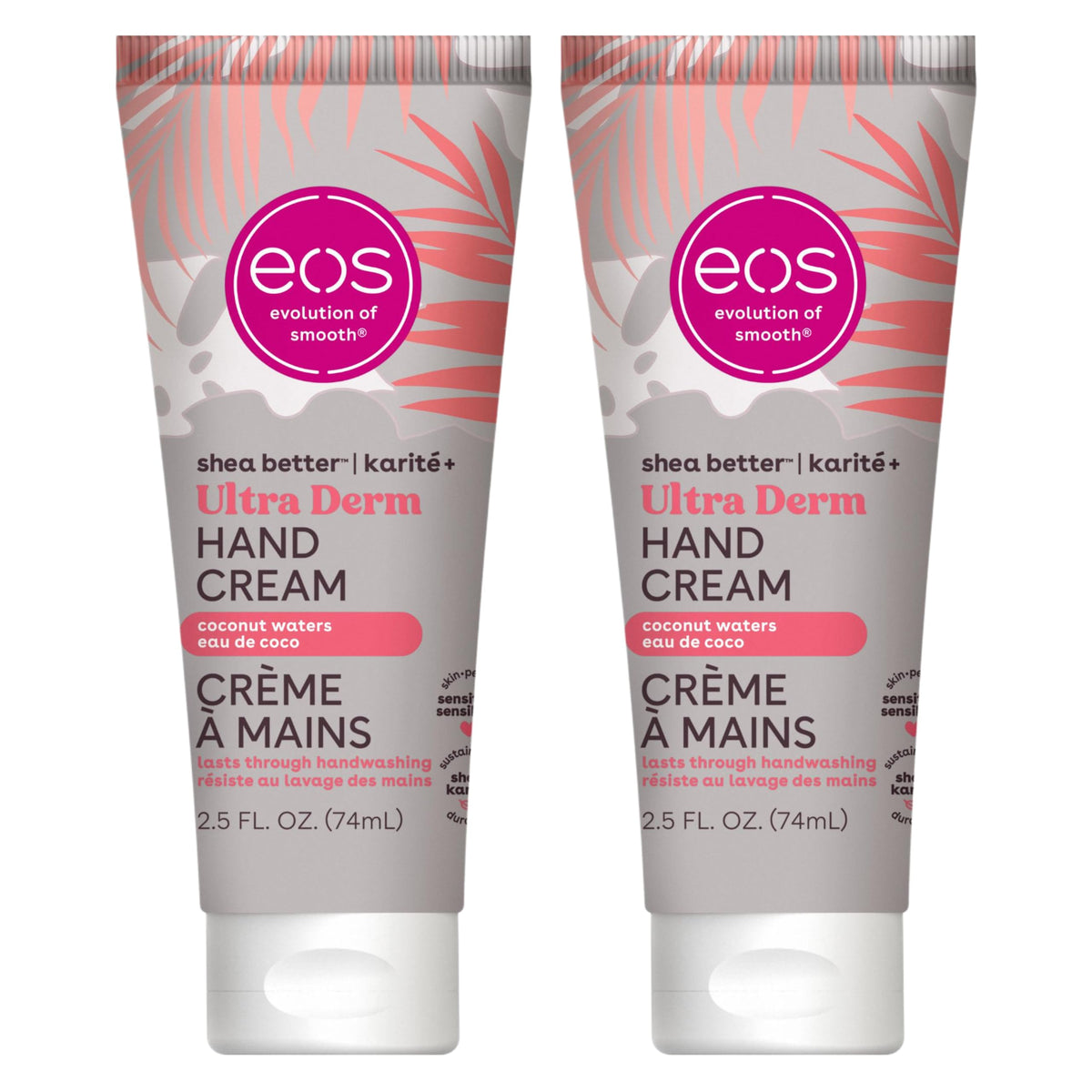 eos Shea Better Hand Cream - Vanilla Cashmere, Instant Hydration, 2.5 oz
