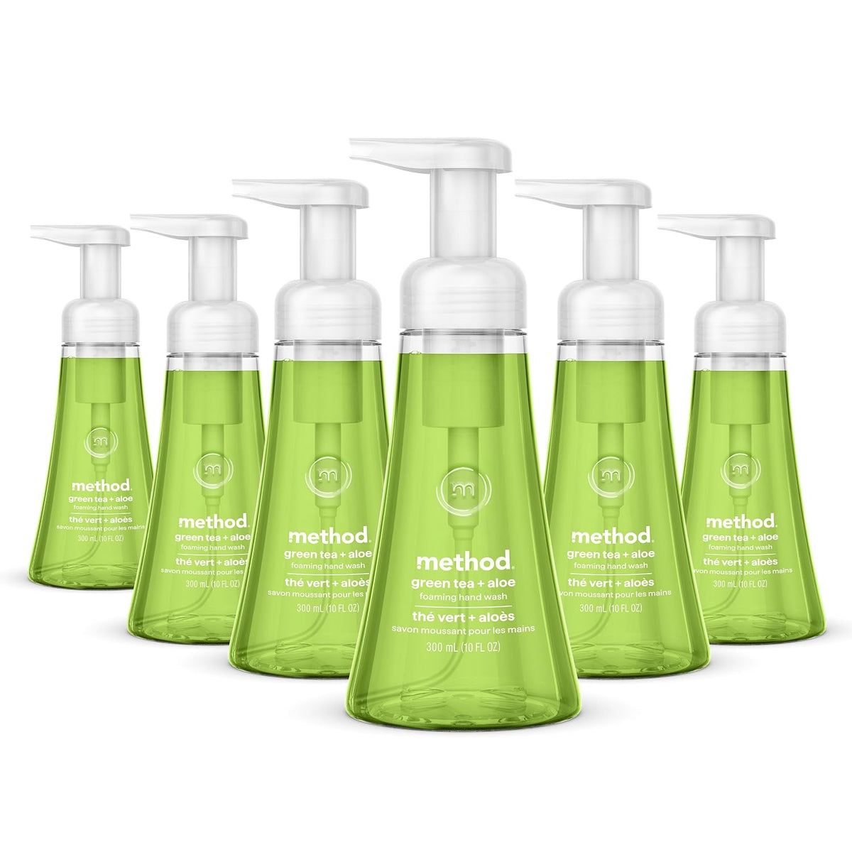 method Foaming Hand Wash, Green Tea + Aloe, 10 fl oz, 6 pack