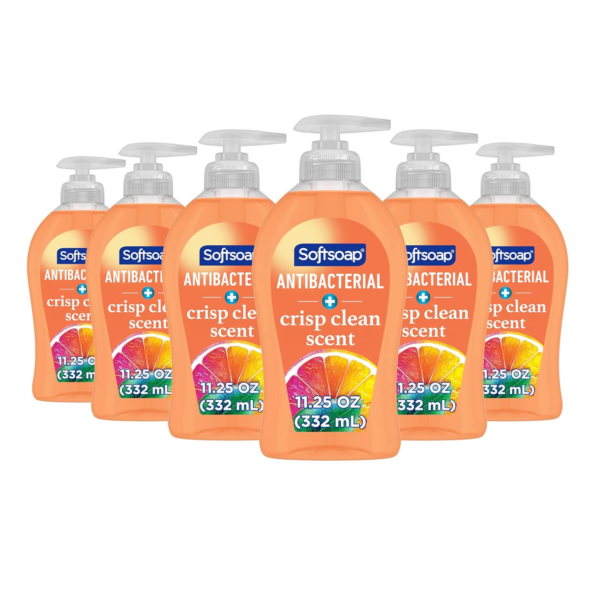 Softsoap Antibacterial Liquid Hand Soap, Crisp Clean Scent, 11.25 fl oz