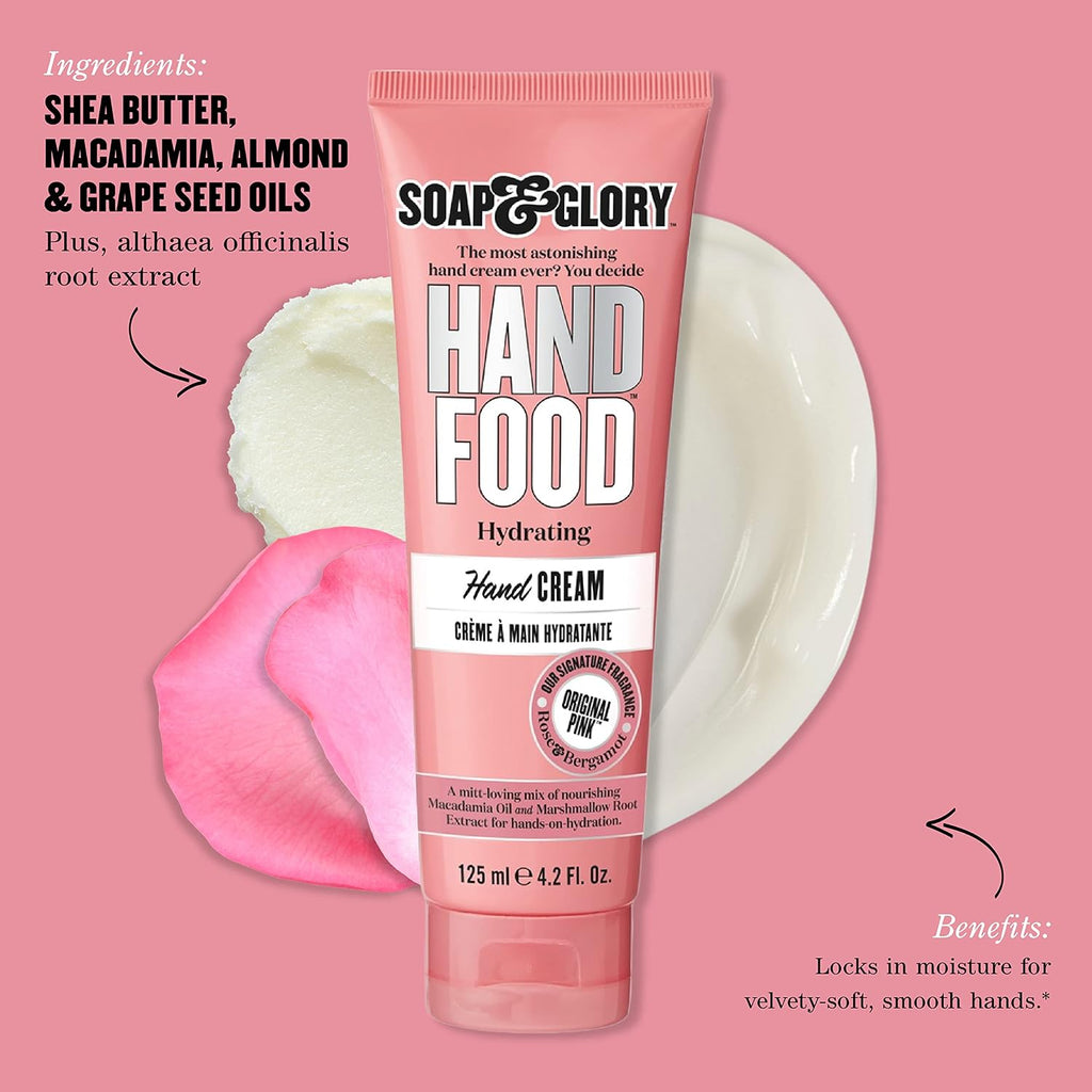 Soap & Glory Hand Food Hand Cream & Rich Cuticle Moisturizer, 125 ml
