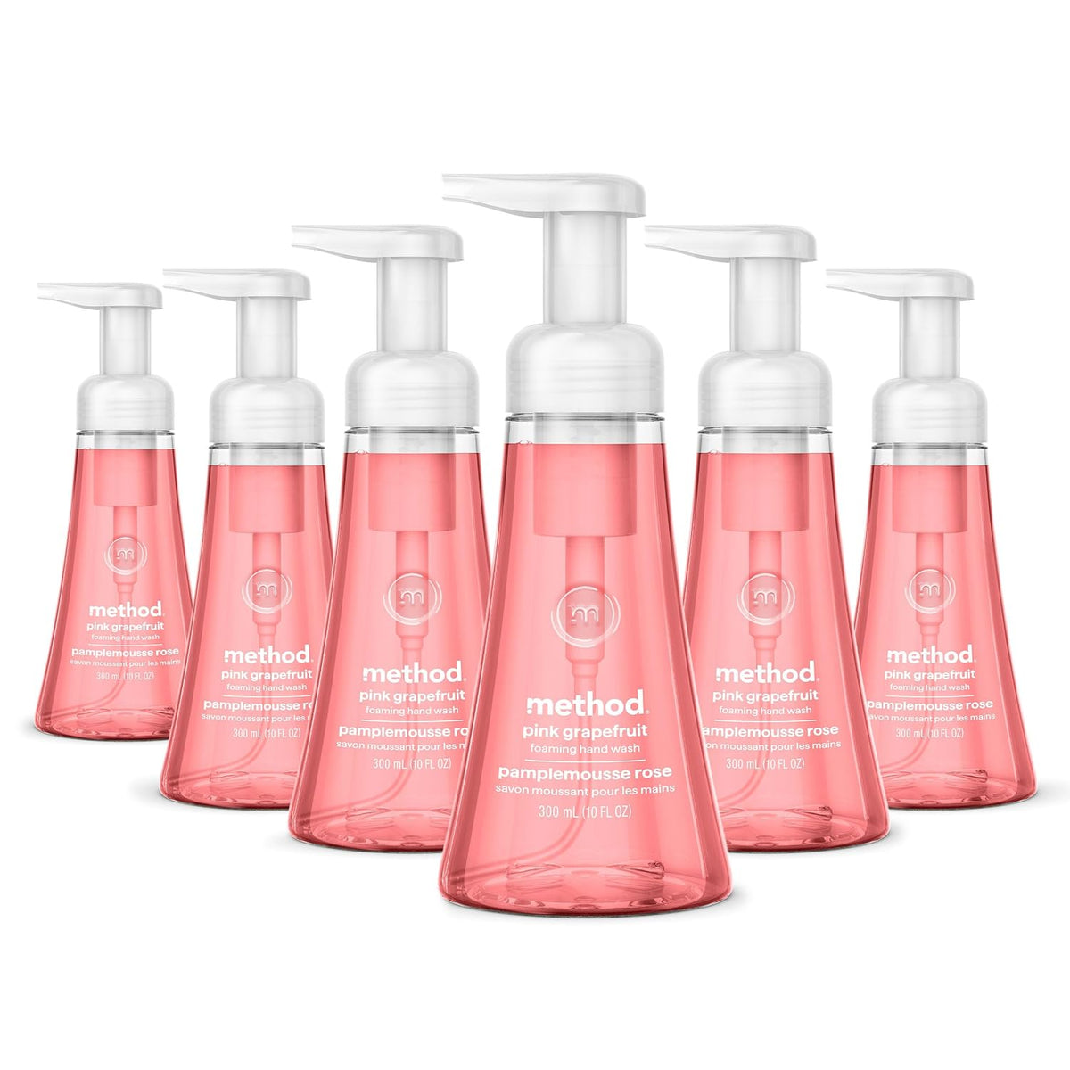 method Foaming Hand Wash, Pink Grapefruit, 10 fl oz, 6 pack