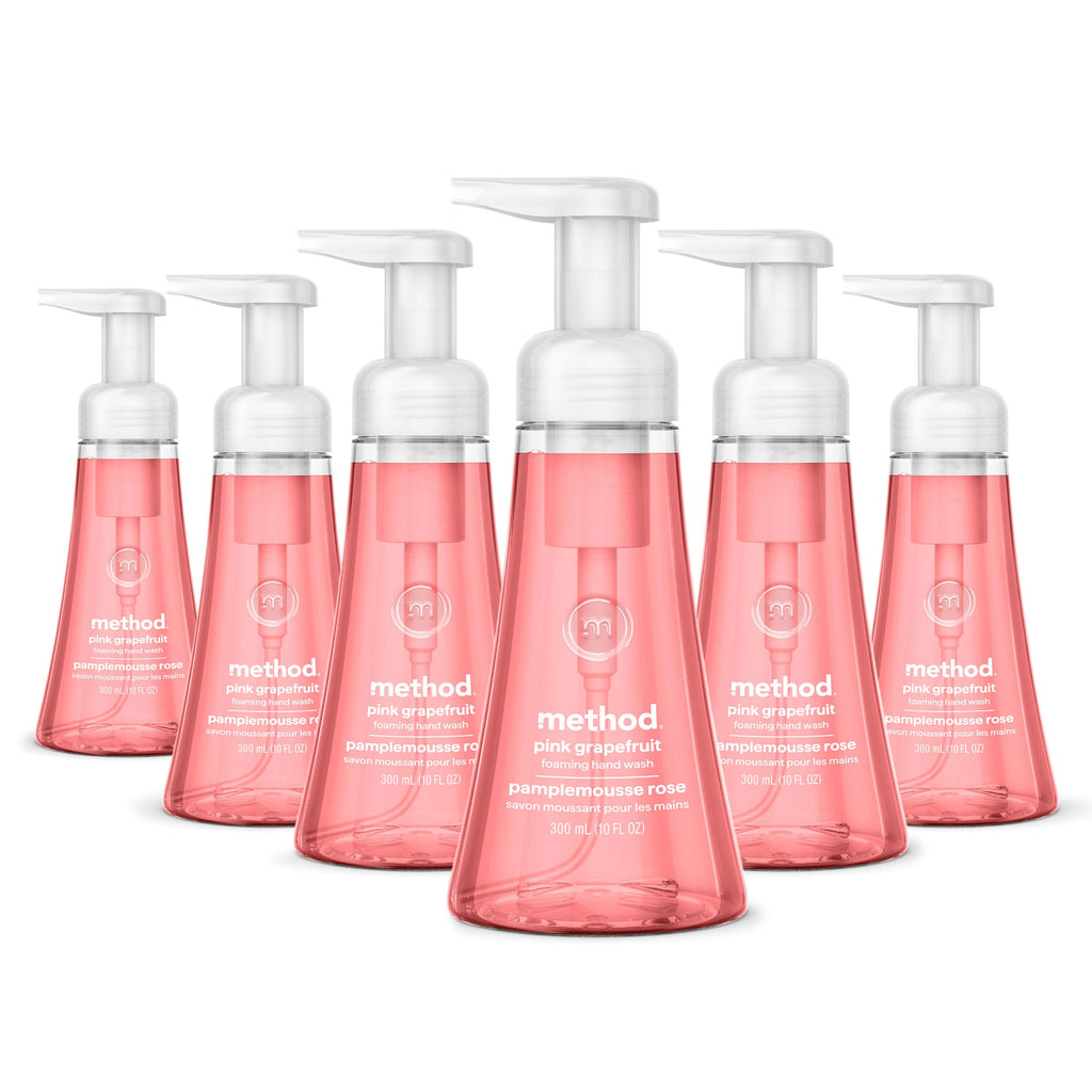 method Foaming Hand Wash, Pink Grapefruit, 10 fl oz, 6 pack