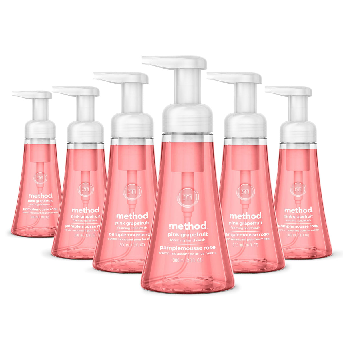 method Foaming Hand Wash, Pink Grapefruit, 10 fl oz, 6 pack