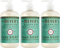 MRS. MEYER'S CLEAN DAY Hand Soap, Basil Scent, 12.5 Fl Oz Bottle - 3 Pack