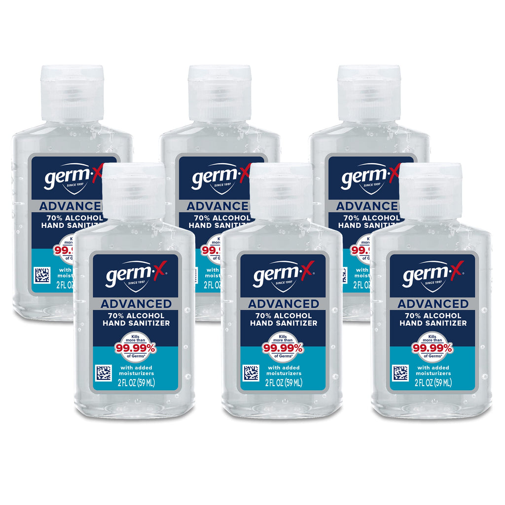 Germ-X Advanced Single-Use Hand Sanitizer Wipes, 20 Soft Wipes (Pack of 10), Fast-Drying & No Rinse Plant-Based Alcohol, Moisturizing Hand Sanitizer with 70% Alcohol