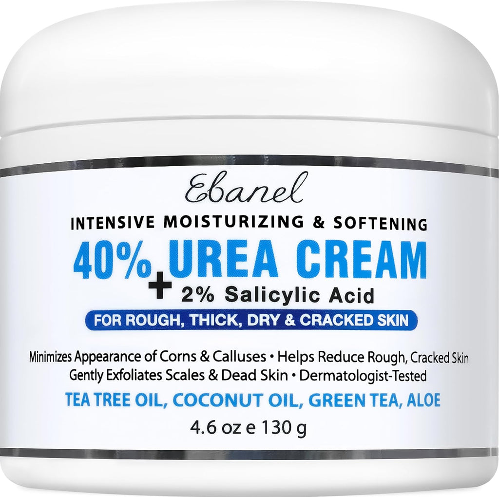 Ebanel Urea Cream 40% plus Salicylic Acid 2% for Dry Cracked Feet Skin