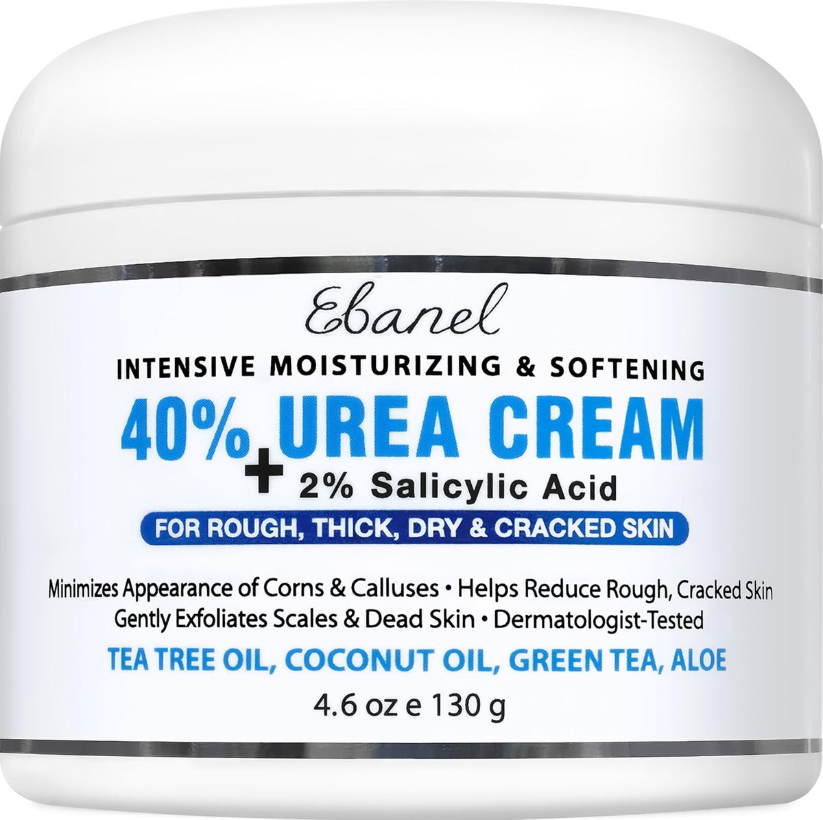 Ebanel Urea Cream 40% plus Salicylic Acid 2% for Dry Cracked Feet Skin