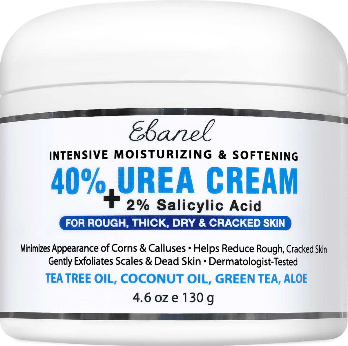 Ebanel Urea Cream 40% plus Salicylic Acid 2% for Dry Cracked Feet Skin