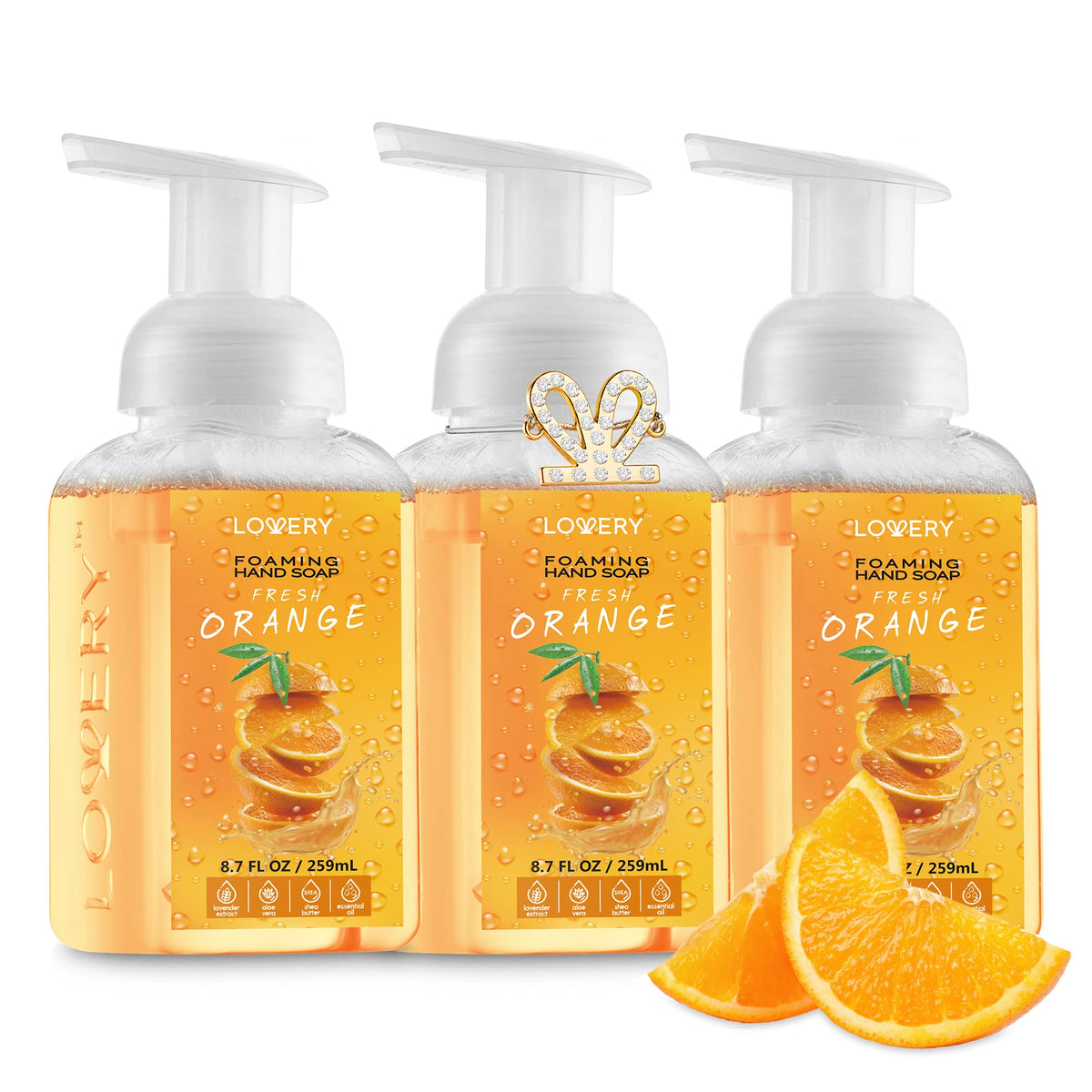 Foaming Hand Soap 10 Pack, Moisturizing W Aloe Vera & Essential Oils - Alcohol-Free Citrus Blend, Lemon, Orange, Lime, Grapefruit, Black Cherry Fragrances & More Hand Wash for Kitchen and Bathroom