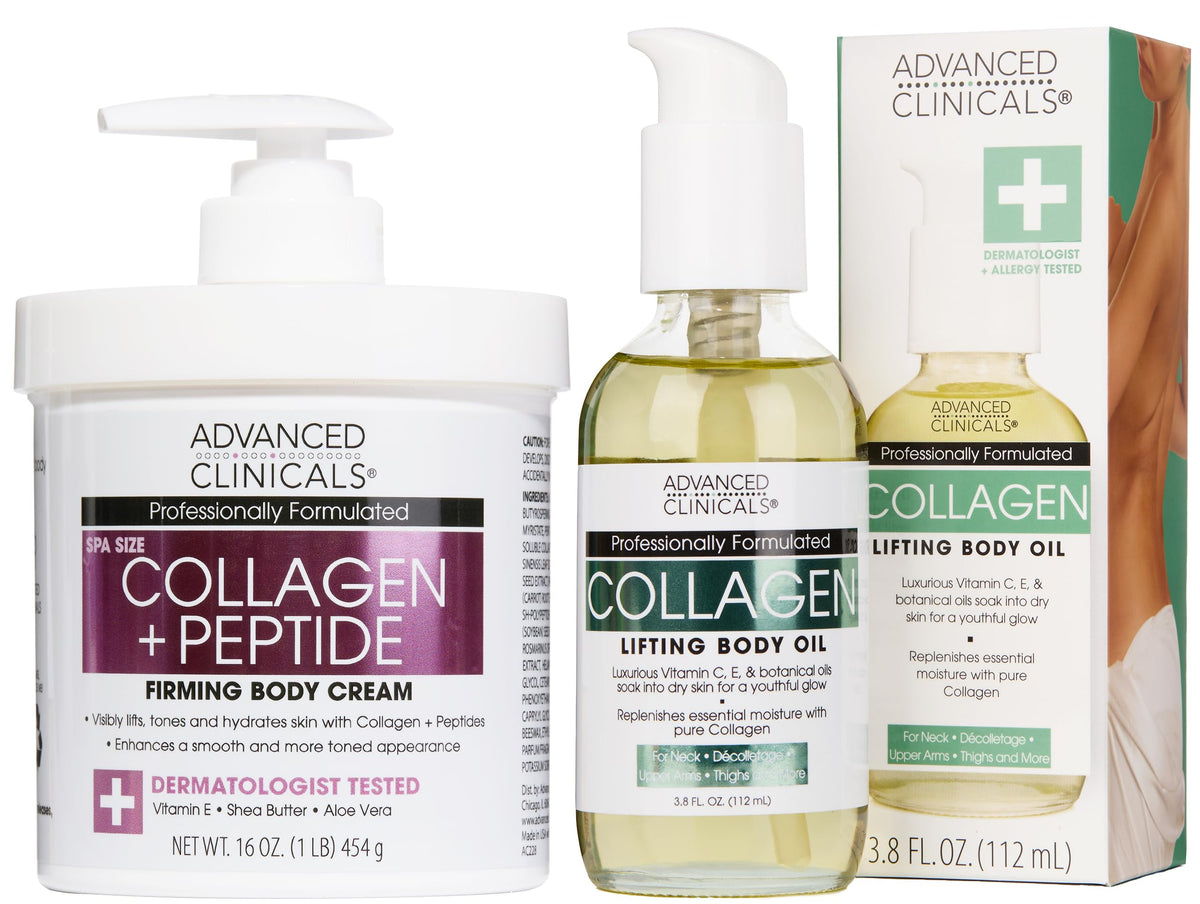 Advanced Clinicals Hyaluronic Acid Moisturizer Body Cream W/Vitamin E | Hydrating Cream & Body Lotion For Women & Men To Help Improve Look of Wrinkles, Dry Skin, Crepey Looking Skin, 16 Ounce